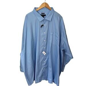 Pronto Uomo Executive Fit Dress Shirt Mens 22 34/35 Non Iron‎ Button Up Blue